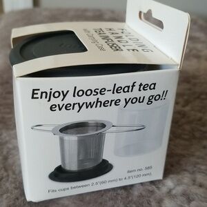 NEW! Folding Handle Tea Infuser with Carrying Case